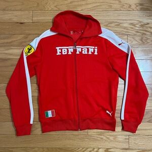 Puma Scuderia Ferrari Red Zip Jacket Medium